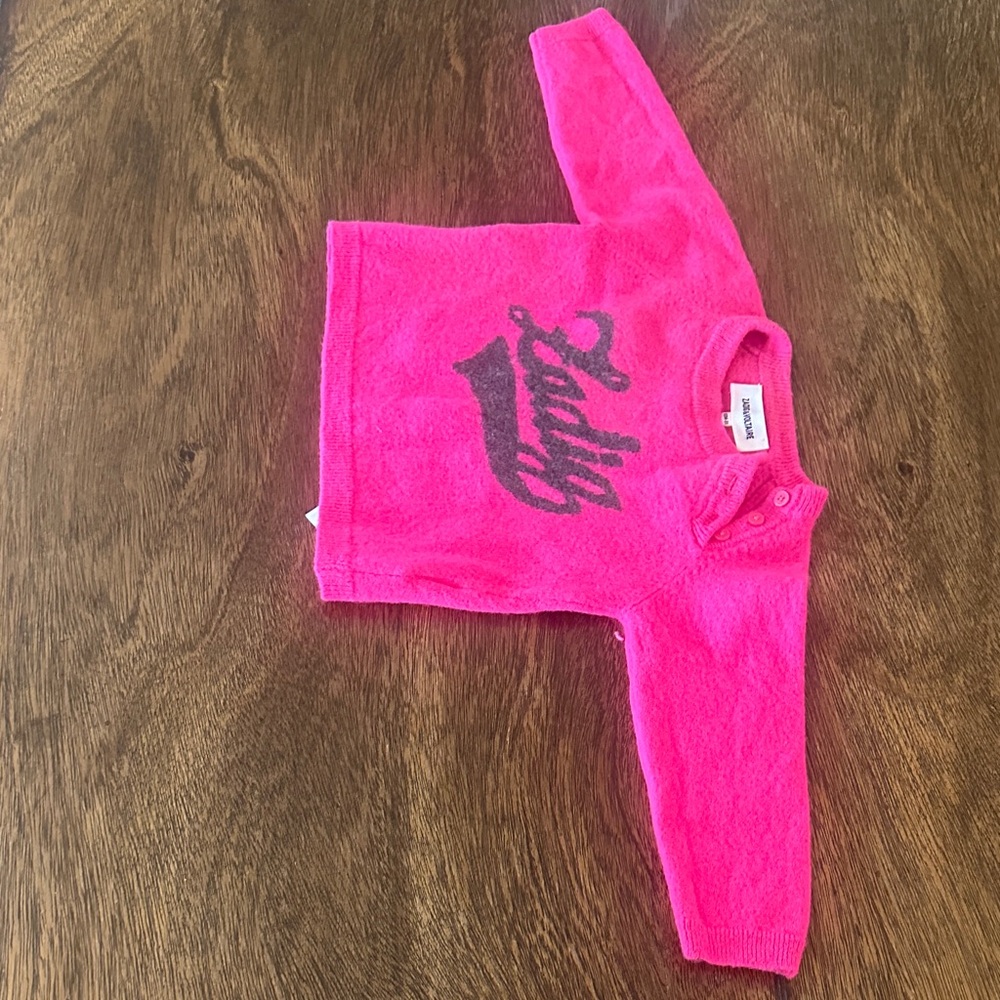 Zadig & Voltaire Bright Pink Logo Sweater